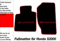 Fußmatten Honda S2000 Bj. 99-09 Mitte SW Rot VELOUR Hessen - Groß-Umstadt Vorschau