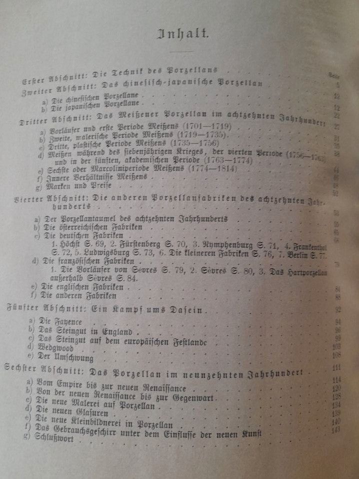 Buch: das Porzellan von 1902 in Ingelheim am Rhein