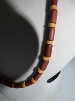 Halskette braun-beige Kunststoff Gummizug 42cm #1309 Rheinland-Pfalz - Wershofen Vorschau