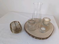 Tischdekoration - Baumscheiben & versch. Vasen Niedersachsen - Werlte  Vorschau