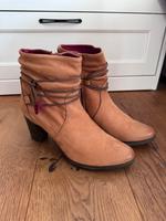 Tamaris Damen Wildleder Stiefeletten Cognac Gr. 41 NEU! Sachsen - Pegau Vorschau