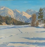 Gemälde Rudolf Krapf “Wintersonne bei Oberstdorf” Bonn - Tannenbusch Vorschau