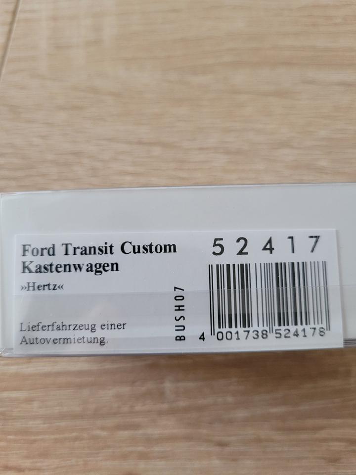 (354) HO (1:87) Ford Transit Custom Kastenwagen "Hertz" von BUSCH in Neustadt an der Weinstraße