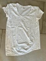 Schwangerschafts-T-Shirt Damen H&M weiß Gr. M Bayern - Ergolding Vorschau