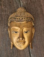 Buddha Maske Wandmaske Gold Thailand Bali Dekoration Nordrhein-Westfalen - Erftstadt Vorschau