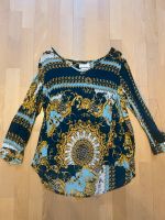 Rich & Royal 34 XS Bluse Oberteil Shirt blau Gold Versace Style Obergiesing-Fasangarten - Obergiesing Vorschau