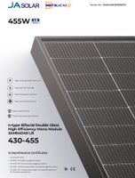 PV-Modul JA Solar 445W (JAM54S30-445/LB) (BF, bifacial) Niedersachsen - Gronau (Leine) Vorschau