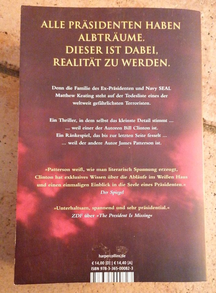 Bill Clinton/James Patterson... "Die Tochter des Präsidenten" in Pulheim