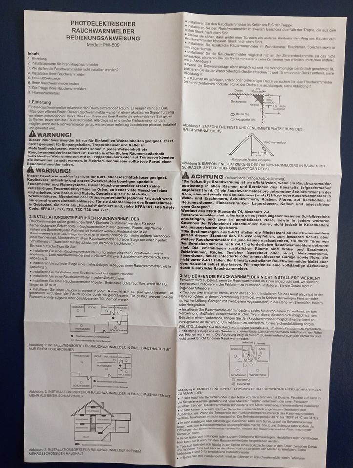 Rauchmelder PW-509 in Bad Bevensen