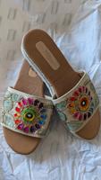 Slipper Clogs Gr. 39 Tom Tailer Pantoletten Bunt Glitzer Neu Gold Nordrhein-Westfalen - Lage Vorschau
