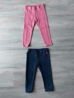 Set 2 x Leggings Stoffhose Gr. 92 H&M Topomini pink blau Baden-Württemberg - Neulingen Vorschau