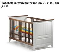 Babybett Massivholz Kiefer Julia 140x70 inkl. neuwertiger matta Bayern - Bayreuth Vorschau