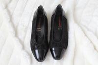 Schwarze Schuhe, mittlerer Absatz, ungetragen Gr 38 von Medicus Bayern - Roth Vorschau