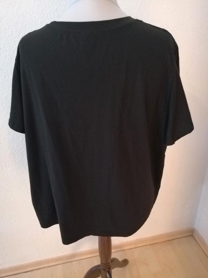 Shirt T-Shirt schwarz SHEIN Gr. 4XL 52 54 Spitze in Brackenheim