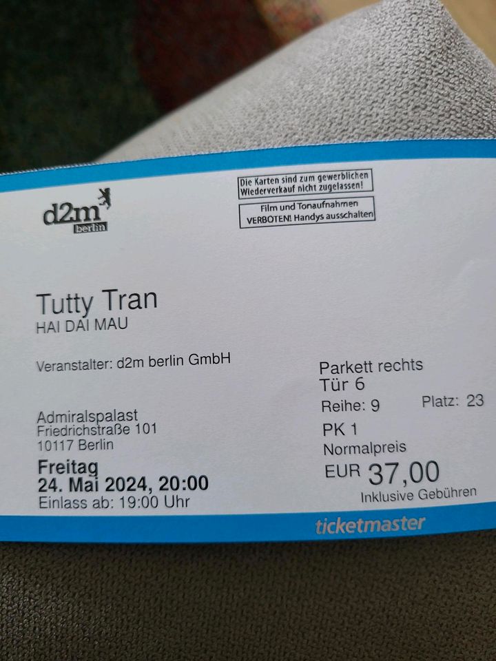 2 Karten für Tutty Tran am 24.5.24 Berlin in Berlin