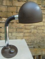 Design Tischlampe 70er Chrom braun Lampe Leuchte Metall Sachsen-Anhalt - Halle Vorschau