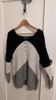 Strickpullover schwarz/weiß/grau Bayern - Obermichelbach Vorschau