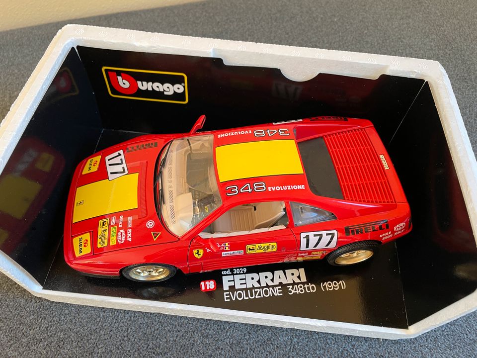 Bburago: Ferrari 348tb Evoluzione  (1991) Code 3029 in OVP, 1:18 in Ebermannstadt