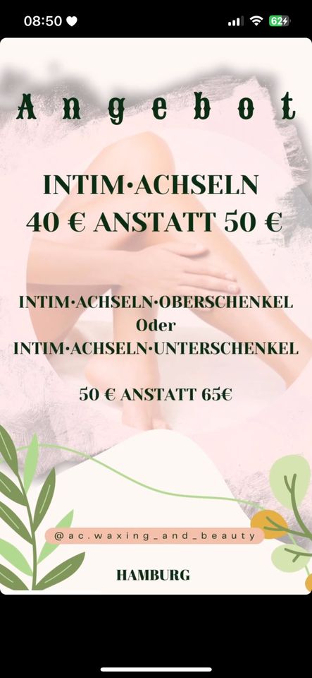 Waxing Haarentfernung in Hamburg