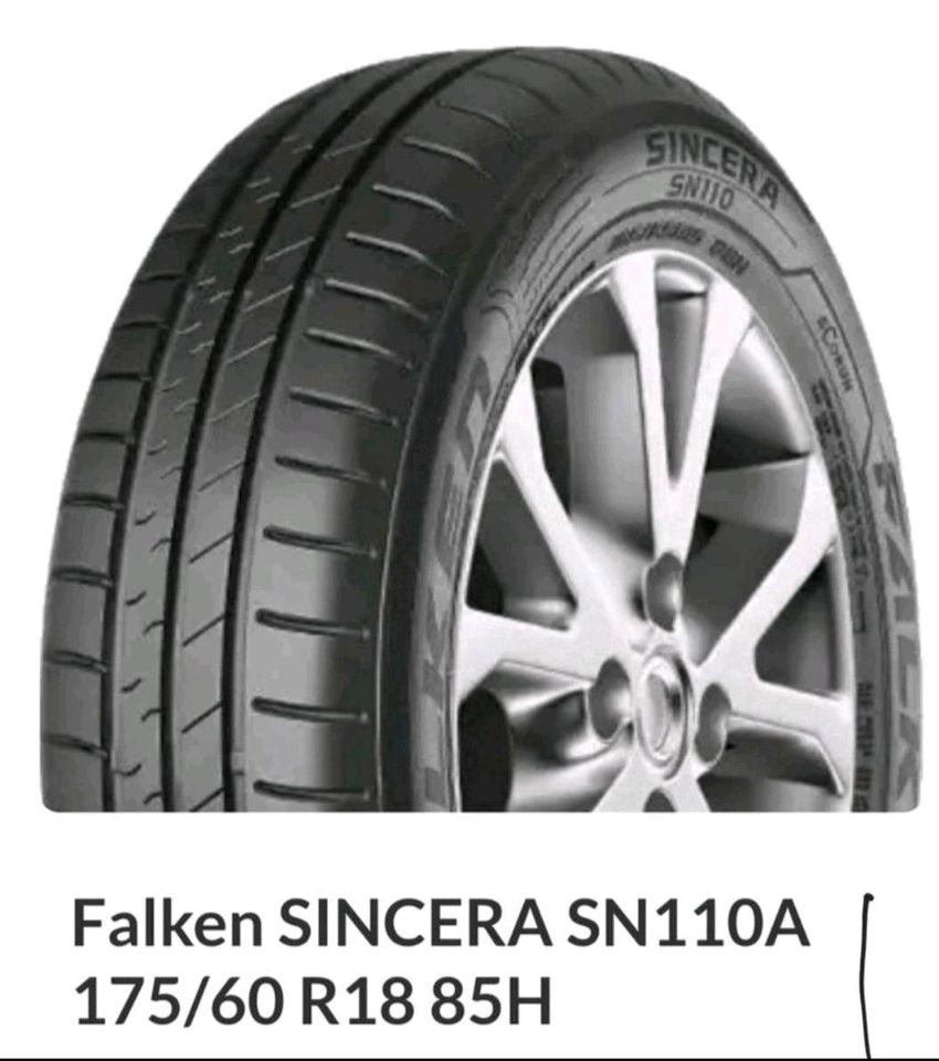 Sommerreifen FALKEN 175/60 R18  NUR EINE SASION GEFAHREN in Mühlheim am Main