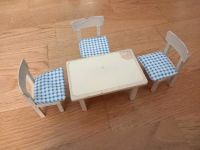 Puppenhaus Zubehör Miniatur Tisch Garnitur 3 Stühle Tisch Küche Hessen - Eschborn Vorschau