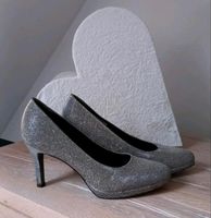 Tamaris Pumps Highheels silber glitzer Abiball Gr. 38 Nordrhein-Westfalen - Herne Vorschau