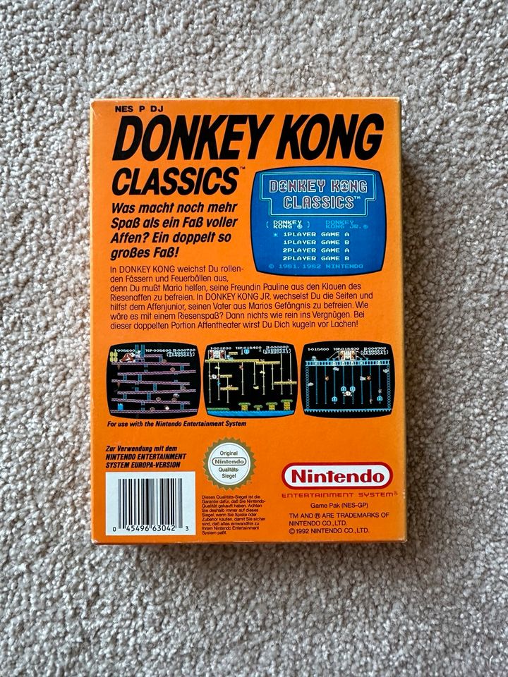 Donkey Kong NES Nintendo OVP CiB SAMMLERZUSTAND super in Ludwigshafen