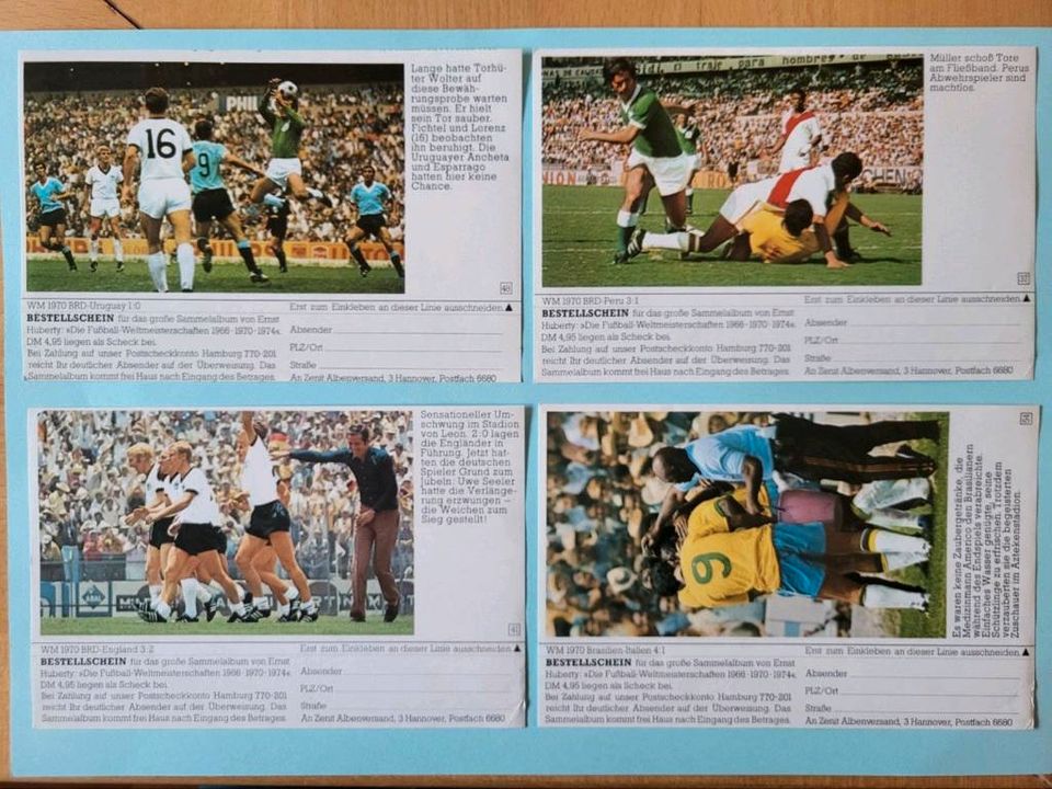 Fußball Bilder WM 1966, 1970 und 1974 Ernst Huberty in Leipzig