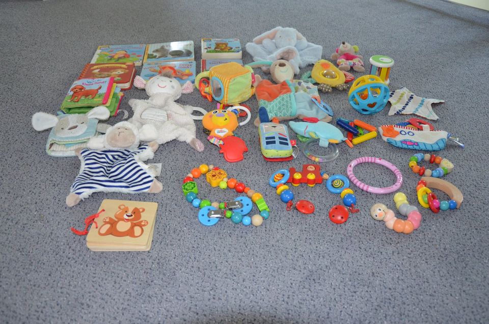 Babyspielzeug und -bücher (Stoff, Holz, Plastik) in Stade