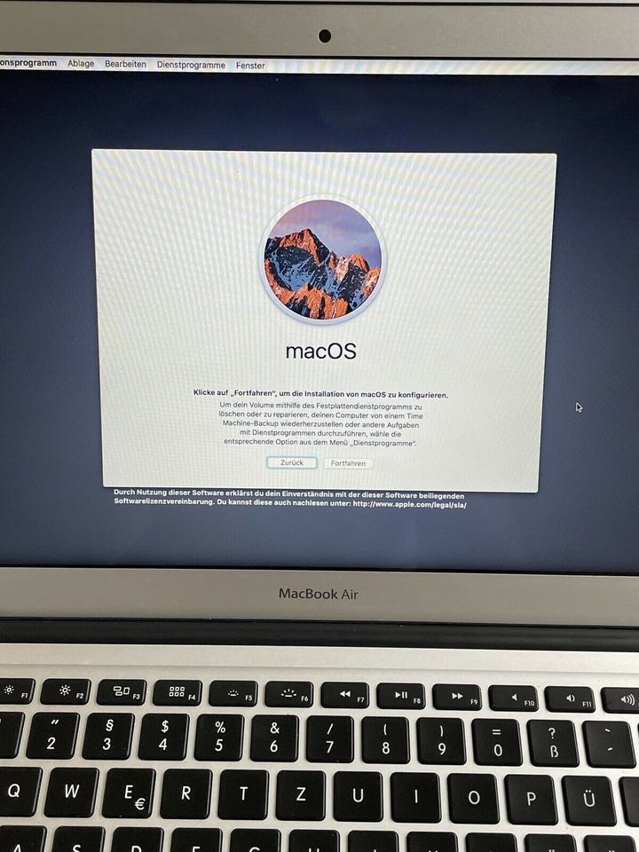 Macbook Air MacOS Sierra in Güglingen