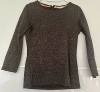 Glitzer Shirt Pullover Damen Größe M 38 grau Gold Revelation Wiesbaden - Delkenheim Vorschau