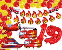 Feuerwehr Party XXL Set Zahl 1-9 Auto Sam Folienballon deko Baden-Württemberg - Neckarsulm Vorschau