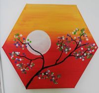 Sommer Gemälde, Sonnenblume, Blütenbaum Berlin - Neukölln Vorschau