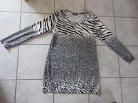 Vanessa Style Shirt Gr. M creme/schwarz/grau NEU Hessen - Mörfelden-Walldorf Vorschau