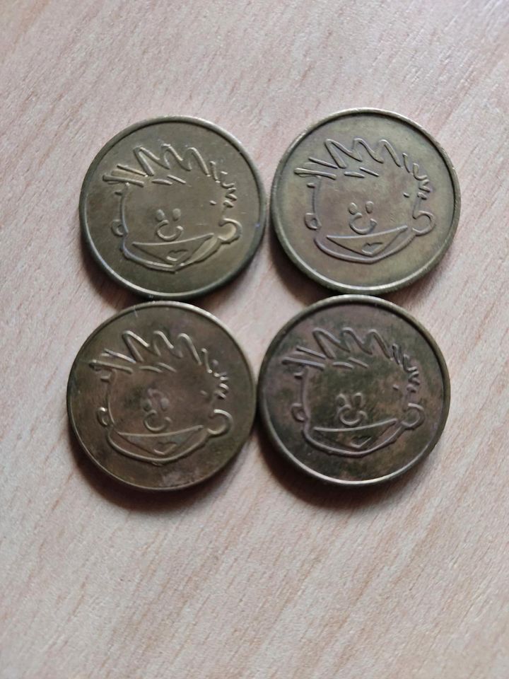 4 Kiddieland Münzen Token in Kuppenheim