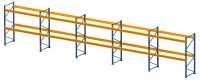 Palettenregal Nedcon H= 3,0m, 2 Ebenen,3 to,T=1,10m Breite=14,10m Bayern - Bad Kissingen Vorschau