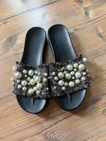 Zara Sandalen schwarz mit Perlen 40 Nordrhein-Westfalen - Solingen Vorschau