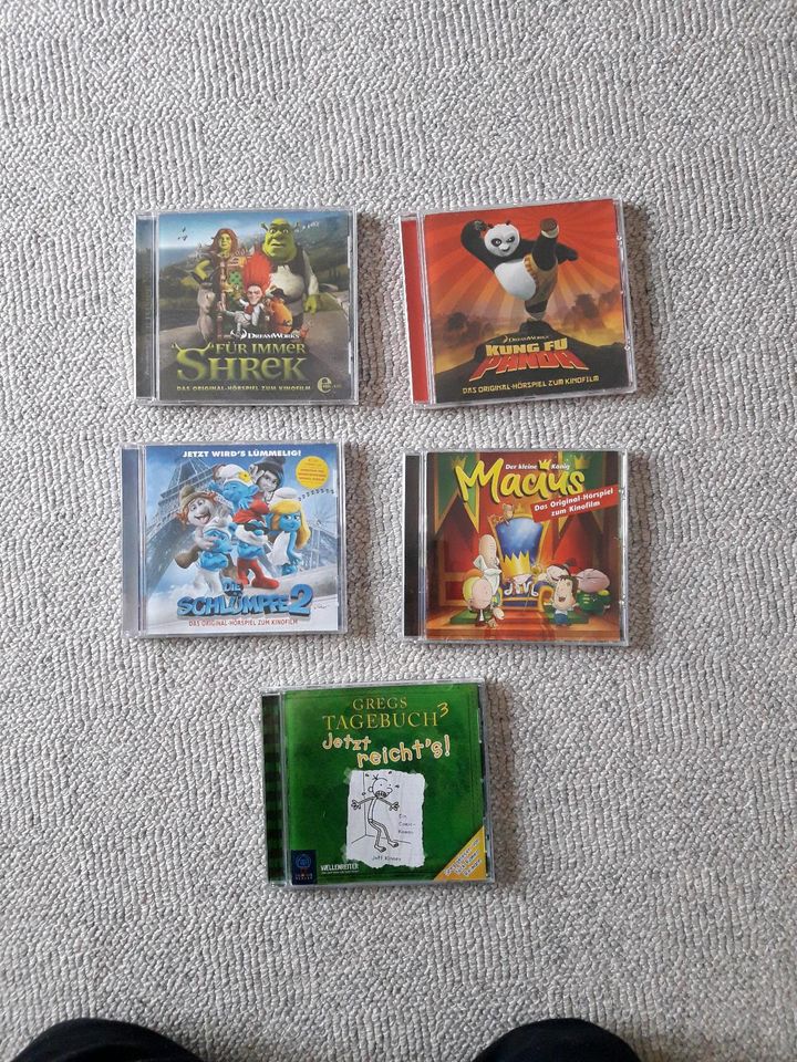 Verschiedene CD (Shrek;Schlümpfe;Kung Fu Panda;Greg;Macius in Oldenburg