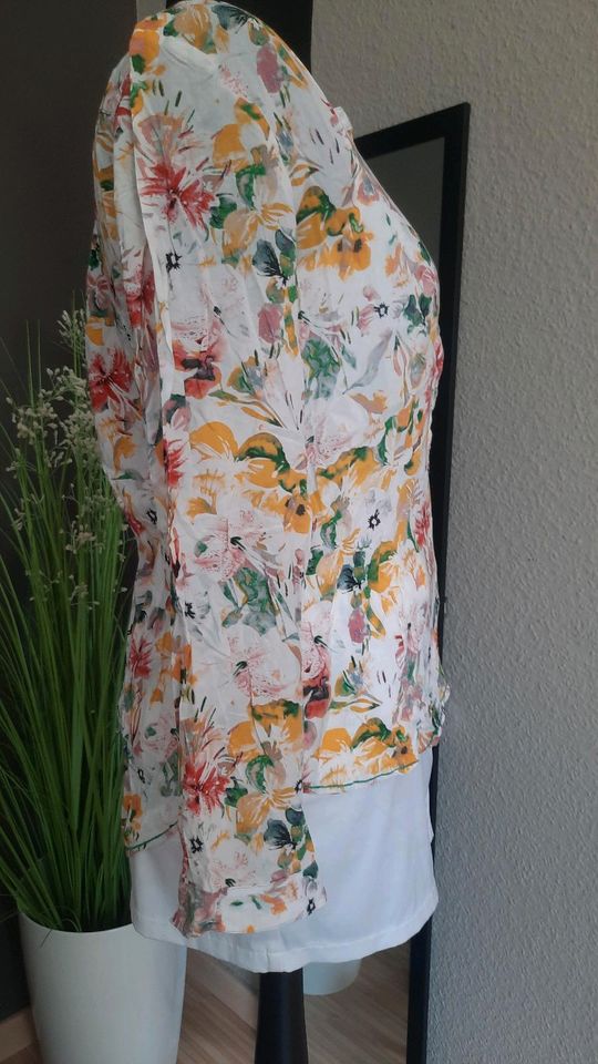 ❣️NW Sommerblusen F&F UK Blumen Sommermantel Trenchcoat  gelb in Schwelm