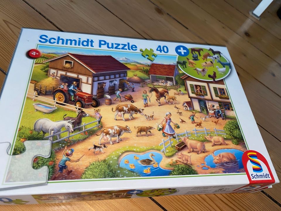 Schmidt Puzzle 4+ mit Figuren Tiere Bauernhof  Pferde 40 teile in Buchholz in der Nordheide