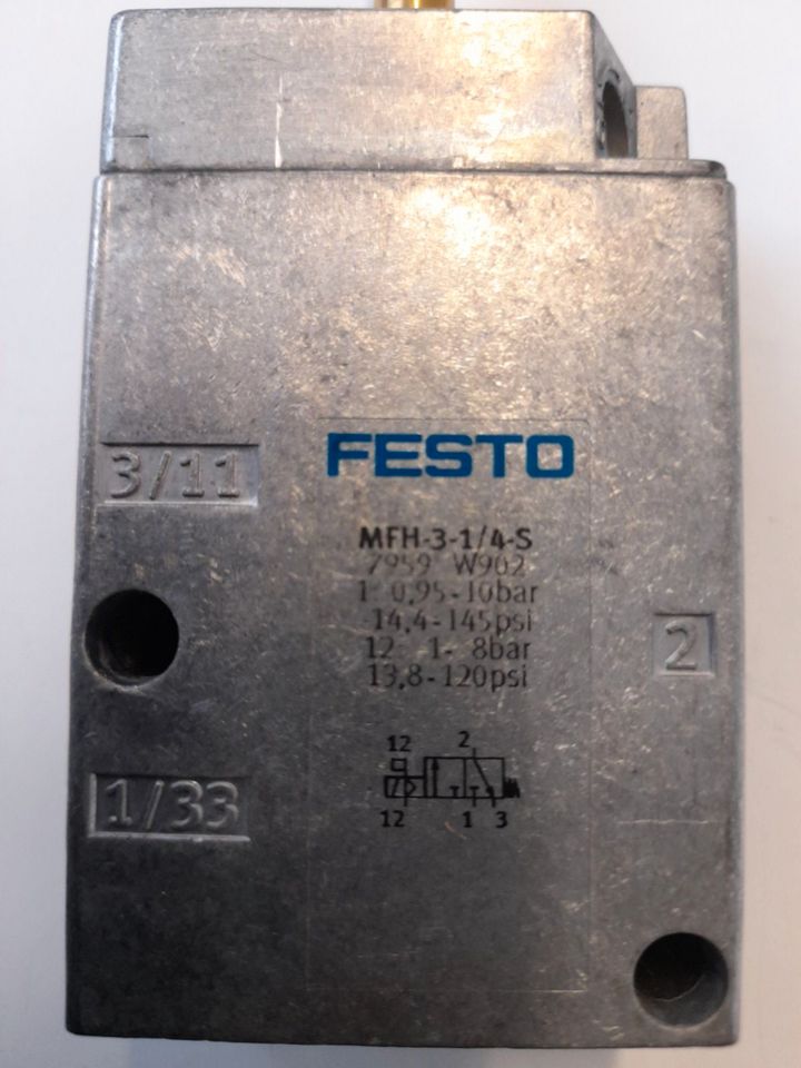 1 x Festo MFH-3-3/4-S (11968) Magnetventil Neu mit Lagerspur in Flensburg