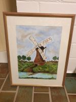 Selbstgemaltes Bild, Kunst Bild, Hand painting, Windmühle Nordrhein-Westfalen - Merzenich Vorschau