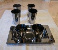 Leonardo Vintage  6 Becher Glas verchromt und Platte Metall Bayern - Höchstädt a.d. Donau Vorschau