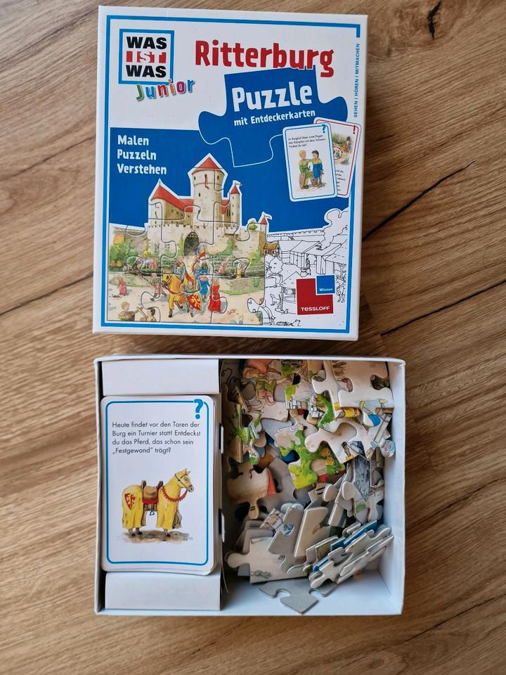 Was ist was Junior Ritterburg Puzzle Malen Karten verstehen in Berlin