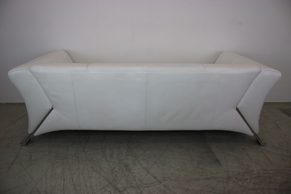 Rolf Benz Designer Echt Leder Couch Dreisitzer Weiß Modell 322 in Berlin