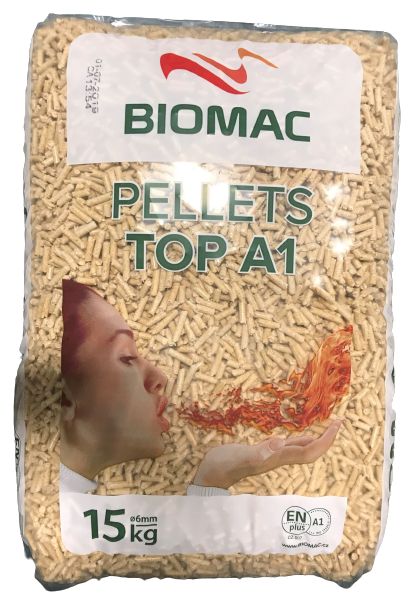 BIOMAC Holzpellets ENplusA1, 975kg Palette in Kirchberg