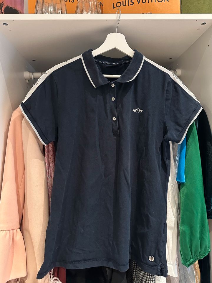 HV POLO - Damen Polo Shirt / Oberteil - dunkel Blau - gr. XL in Seth Holstein