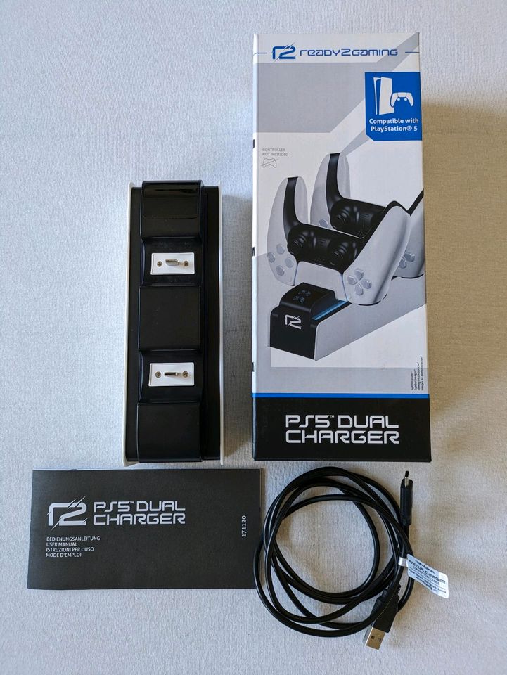 READY 2 GAMING Charging Station Ladestation für 2 PS 5 Controller in Gunzenhausen