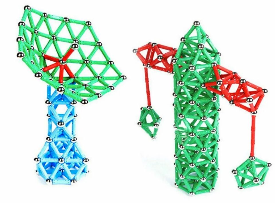 206tlg Blocks Magnetisch Bausteine Blöcke Kinder Spielzeug in Bebra