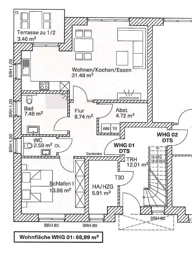 Neubau GEG 2020/ Standard/ KFWG 55e ! Exklusive Erdgeschosswohnung in Lohne zu verkaufen! in Lohne (Oldenburg)